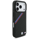 BMW M Tricolor Metal Logo MagSafe-cover til iPhone 17 Pro - Sort