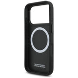 BMW M Tricolor Metal Logo MagSafe-cover til iPhone 17 Pro - Sort