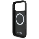 BMW M Tricolor Metal Logo MagSafe Case for iPhone 17 Pro Max - Black