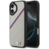BMW M Tricolor Metal Logo MagSafe Case til iPhone 17 - Grå