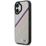 BMW M Tricolor Metal Logo MagSafe Case til iPhone 17 - Grå