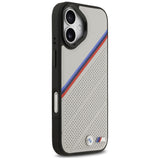 BMW M Tricolor Metal Logo MagSafe Case til iPhone 17 - Grå