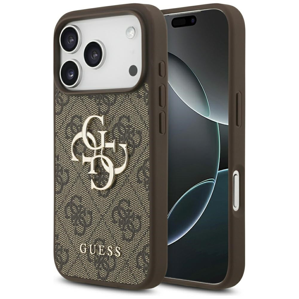 Guess 4G Big Logo Case for iPhone 17 Pro - Brown