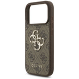 Guess 4G Big Logo Case for iPhone 17 Pro - Brown