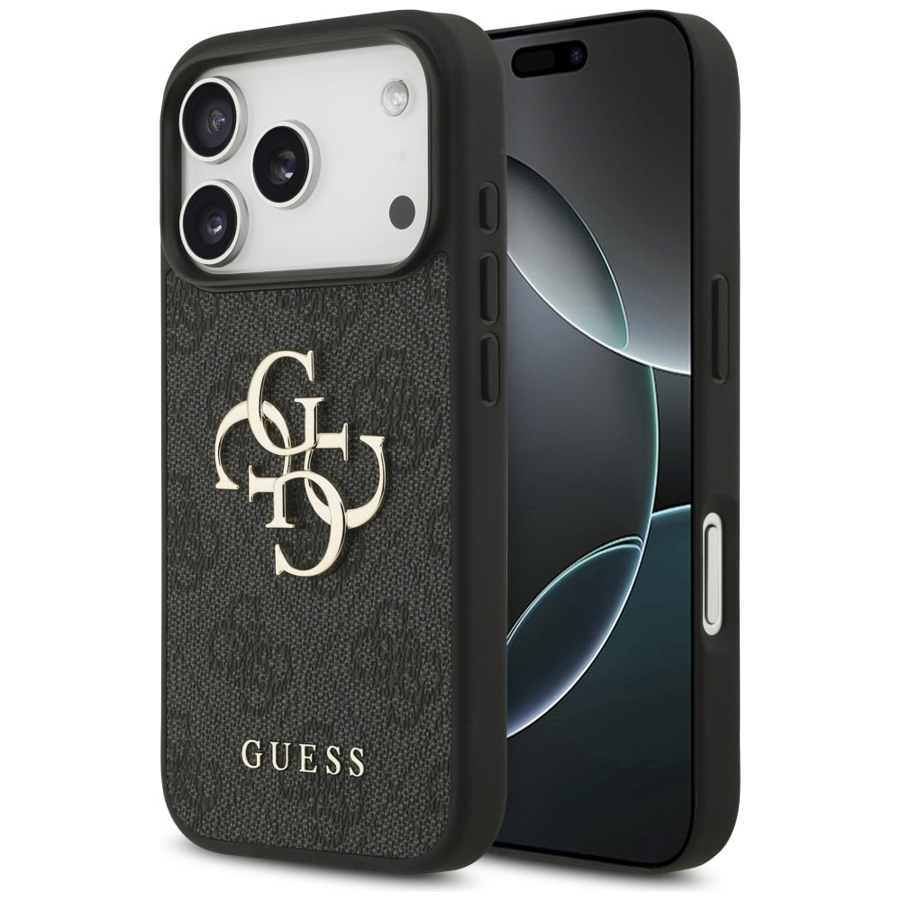 Guess 4G Big Logo Case til iPhone 17 Pro - sort