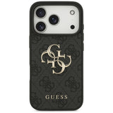 Guess 4G Big Logo Case til iPhone 17 Pro - sort