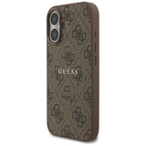 Guess 4G Ring Classic Logo MagSafe Case til iPhone 17 - Brunt