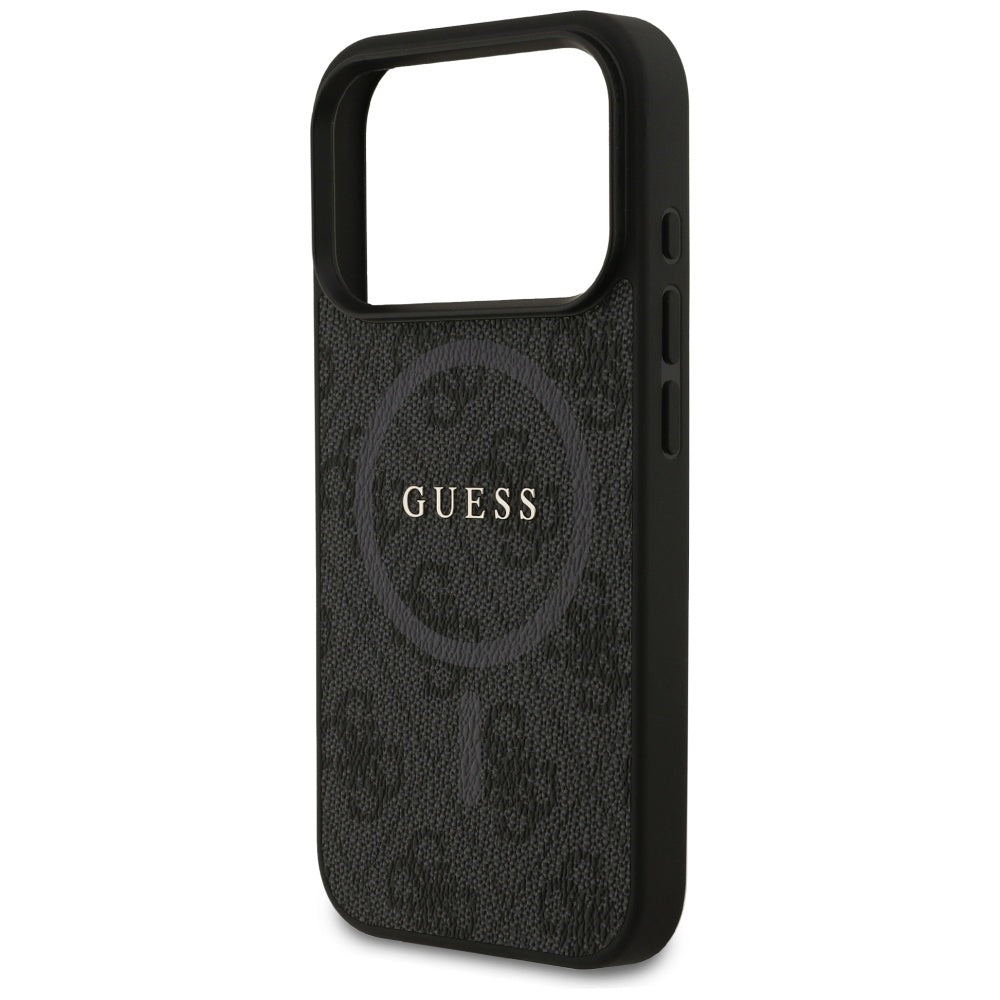 Guess 4G Ring Classic Logo MagSafe-hylster til iPhone 17 Pro - sort