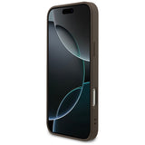 Guess 4G Ring Classic Logo MagSafe Case til iPhone 17 Pro Max - Brunt