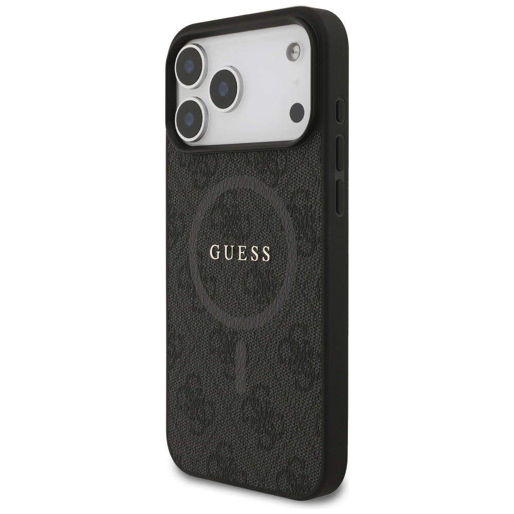 Guess 4G Ring Classic Logo MagSafe-hylster til iPhone 17 Pro Max - sort