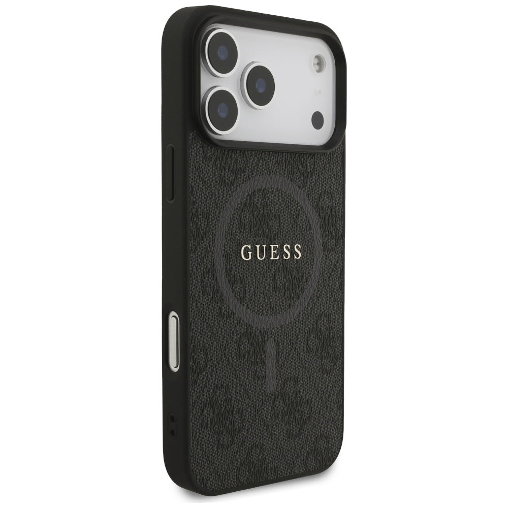 Guess 4G Ring Classic Logo MagSafe-hylster til iPhone 17 Pro Max - sort