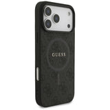 Guess 4G Ring Classic Logo MagSafe-hylster til iPhone 17 Pro Max - sort