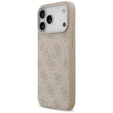 Guess 4G Ring Classic Logo MagSafena iPhone 17 Pro Max Case - Pink