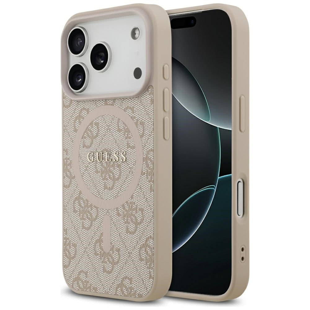 Guess 4G Ring Classic Logo MagSafe Case til iPhone 17 Pro - Pink