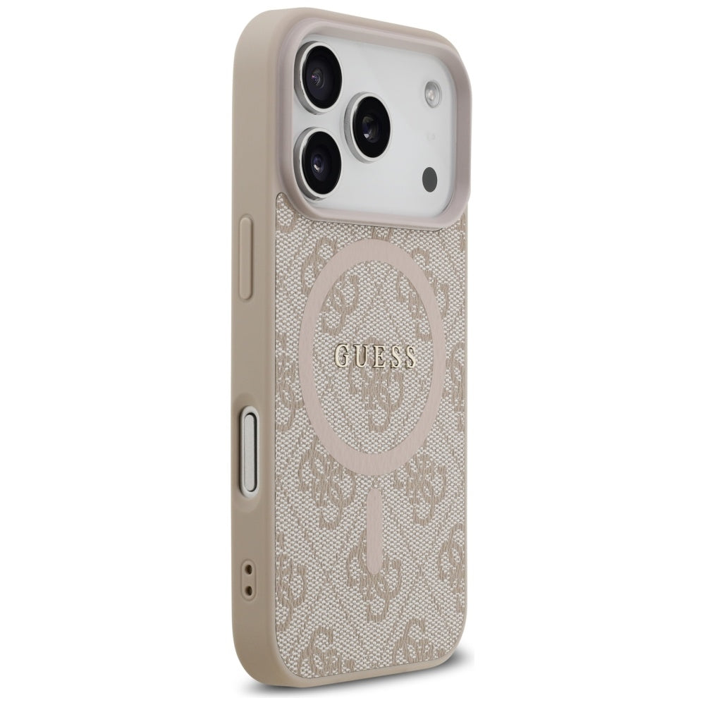 Guess 4G Ring Classic Logo MagSafe Case til iPhone 17 Pro - Pink