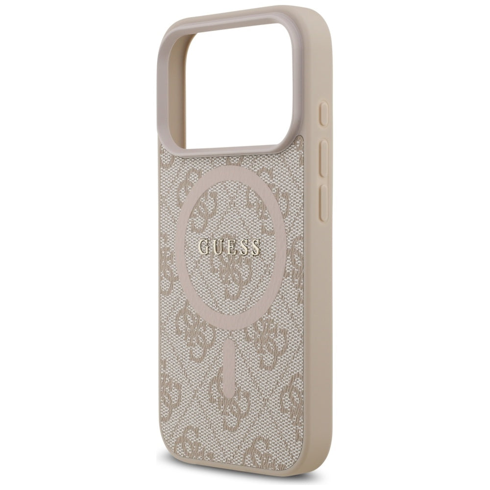 Guess 4G Ring Classic Logo MagSafe Case til iPhone 17 Pro - Pink