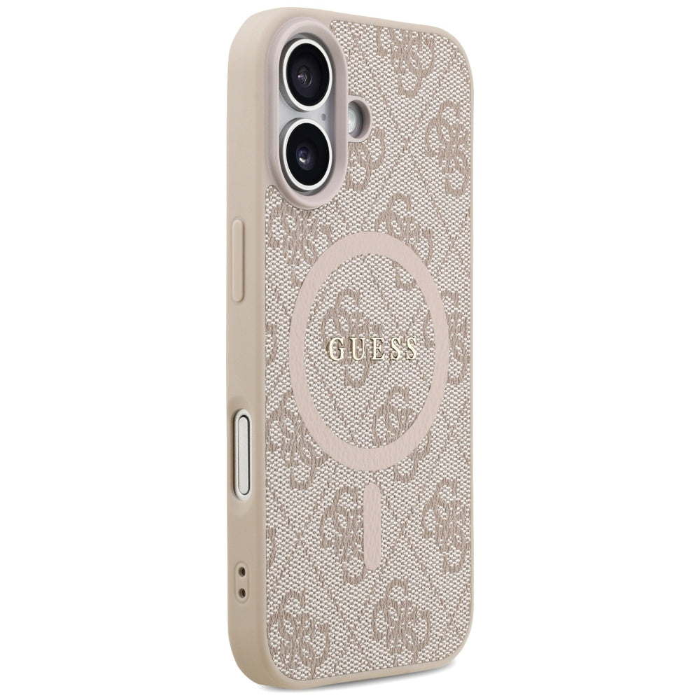 Guess 4G Ring Classic Logo MagSafe Case til iPhone 17 - Pink