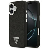 Guess Glitter Triangle Logo MagSafe Case til iPhone 17 - sort