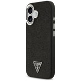 Guess Glitter Triangle Logo MagSafe Case til iPhone 17 - sort