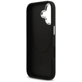 Guess Glitter Triangle Logo MagSafe Case til iPhone 17 - sort