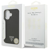 Guess Glitter Triangle Logo MagSafe Case til iPhone 17 - sort