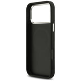 Guess Glitter Triangle Logo MagSafe Case til iPhone 17 Pro Max - sort