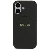 Guess Grained Ring MagSafe-fodral til iPhone 17 - sort