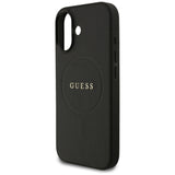Guess Grained Ring MagSafe-fodral til iPhone 17 - sort
