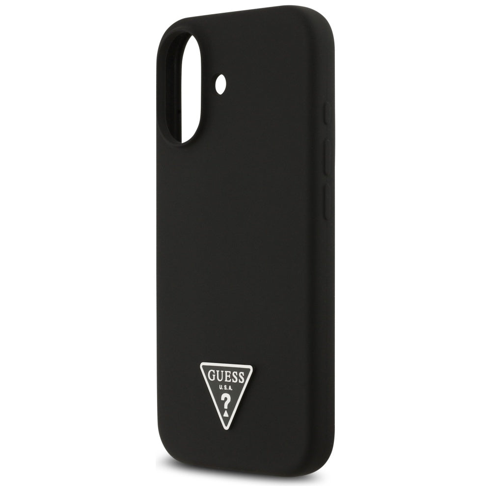 Guess Silicone Triangle Logo MagSafe Case til iPhone 17 - sort