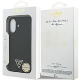 Guess Silicone Triangle Logo MagSafe Case til iPhone 17 - sort