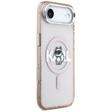 Karl Lagerfeld IML Choupette Sketch Logo MagSafe Case til iPhone 17 Air - Pink