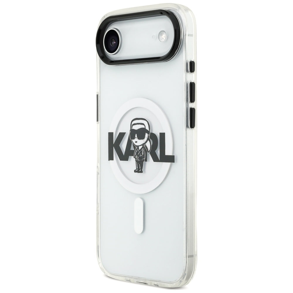 Karl Lagerfeld IML Karl Sketch Logo MagSafe Case til iPhone 17 Air - Transparent
