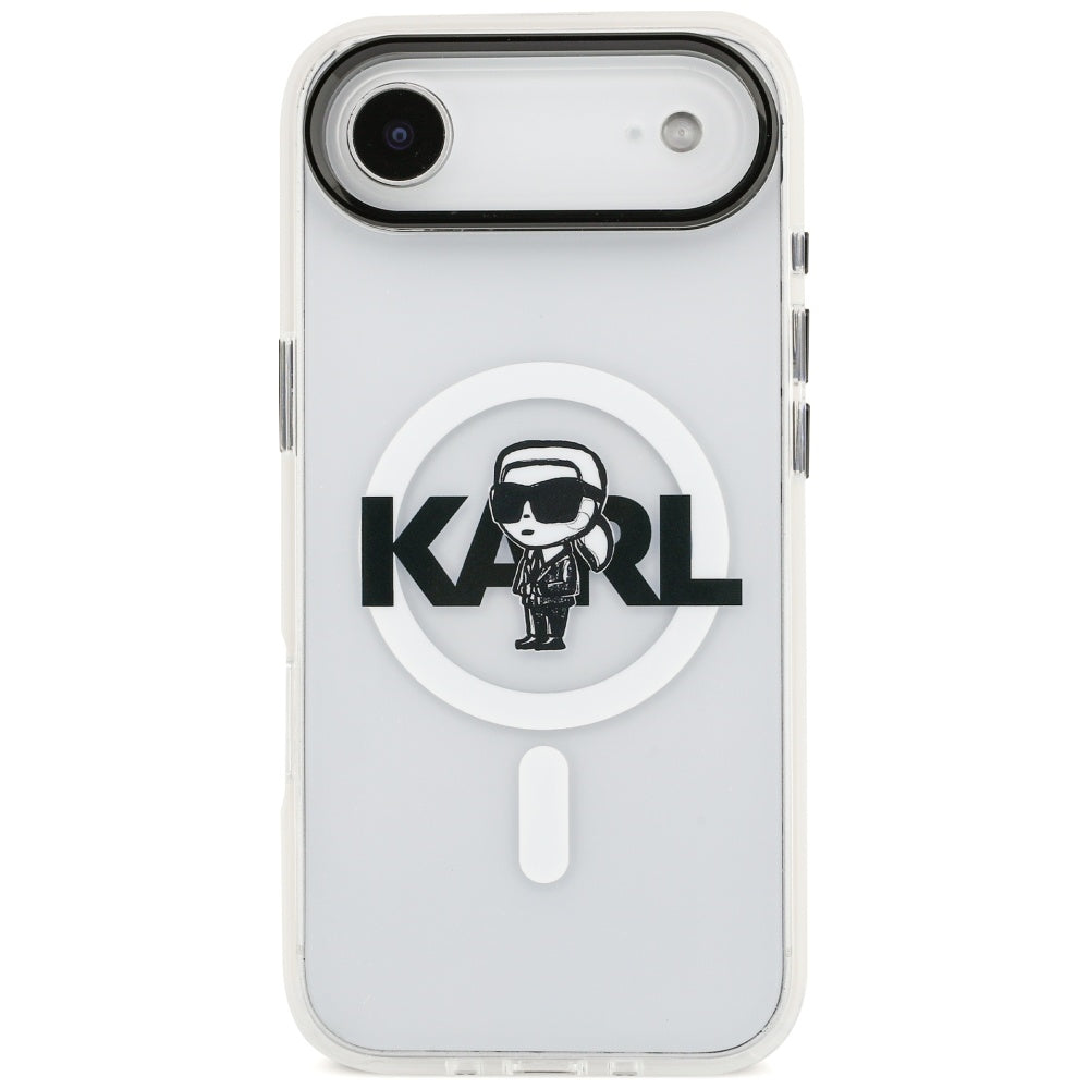 Karl Lagerfeld IML Karl Sketch Logo MagSafe Case til iPhone 17 Air - Transparent