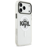 Karl Lagerfeld IML Karl Sketch Logo MagSafe Case til iPhone 17 Pro Max - Gennemsigtig