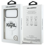 Karl Lagerfeld IML Karl Sketch Logo MagSafe Case til iPhone 17 Pro Max - Gennemsigtig