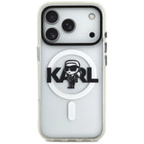 Karl Lagerfeld IML Karl Sketch Logo MagSafe Case til iPhone 17 Pro - Gennemsigtig
