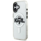 Karl Lagerfeld IML Karl Sketch Logo MagSafe Case til iPhone 17 - Gennemsigtig