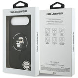 Karl Lagerfeld Silicone Karl & Choupette Ring MagSafe Case til iPhone 17 Air - sort