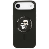 Karl Lagerfeld Silicone Karl & Choupette Ring MagSafe Case til iPhone 17 Air - sort