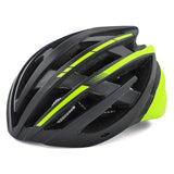 Wozinsky MTB Bike Helmet with Removable Visor and Rear USB Light M - Black and Yellow