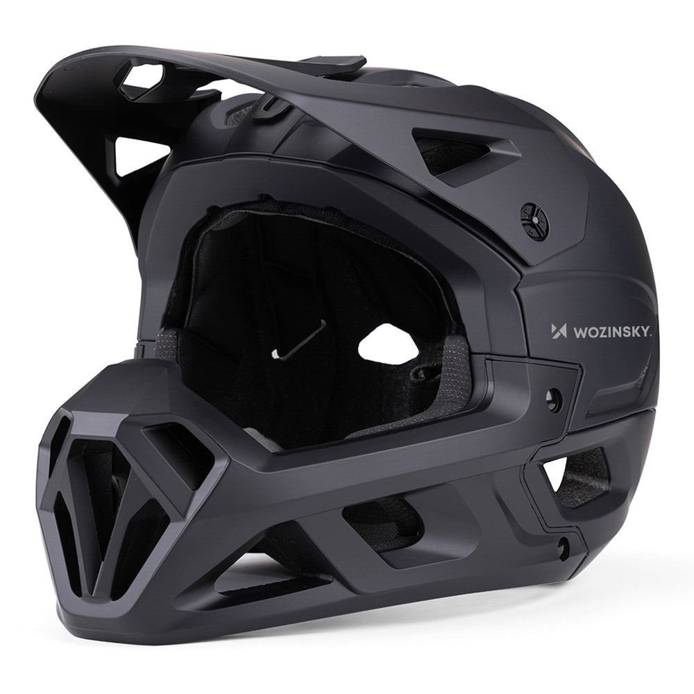 Wozinsky Full Face Bike Helmet with Detachable Visor 57-59 cm - Black