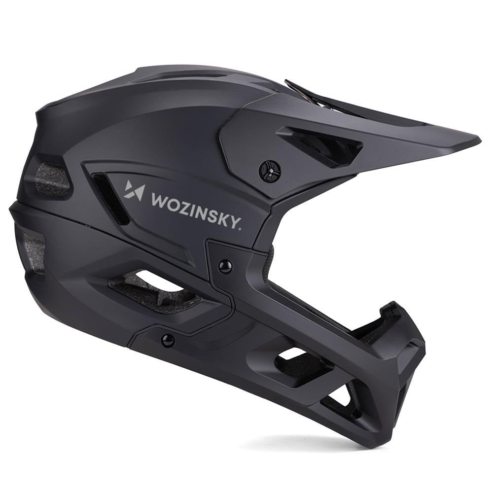Wozinsky Full Face Bike Helmet with Detachable Visor 57-59 cm - Black