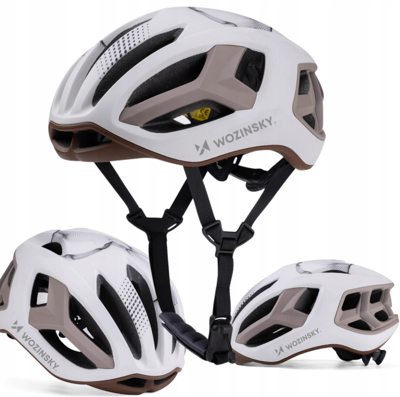 Wozinsky Ultralight Road Bike Helmet 54-58 cm - Taupe