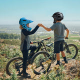 Wozinsky Kids Full Face Bike Helmet med USB baglys S - Blå