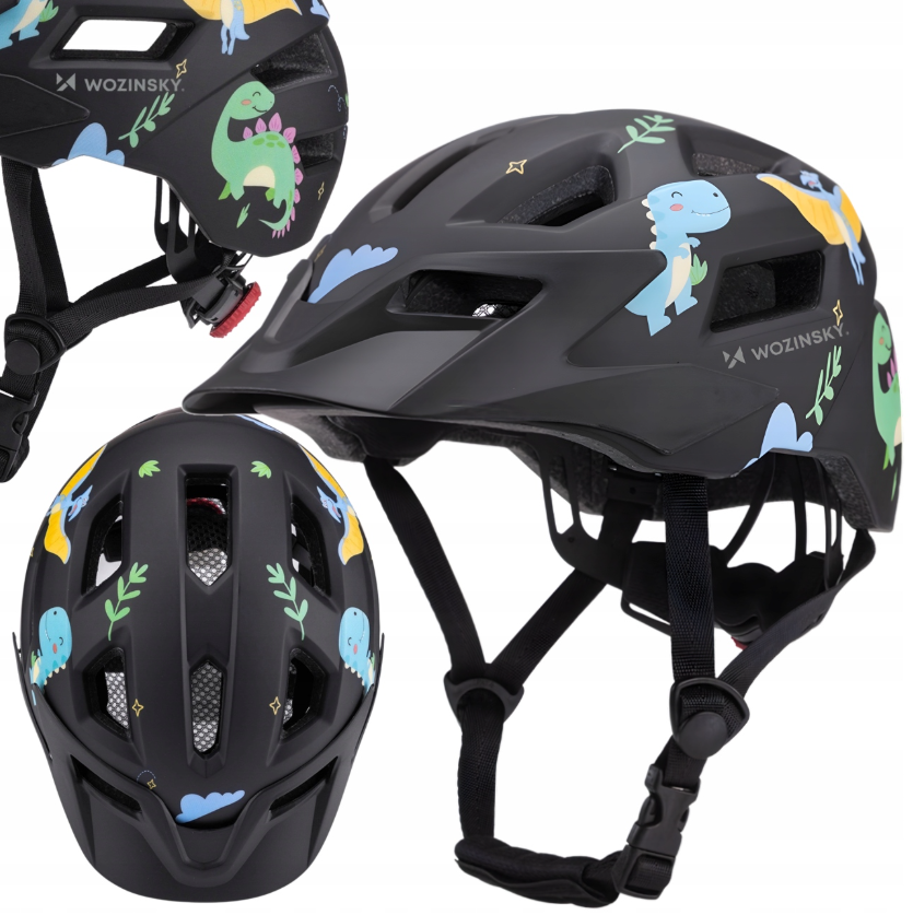 Wozinsky Children's MTB Bike Helmet with Detachable Visor XS - Black