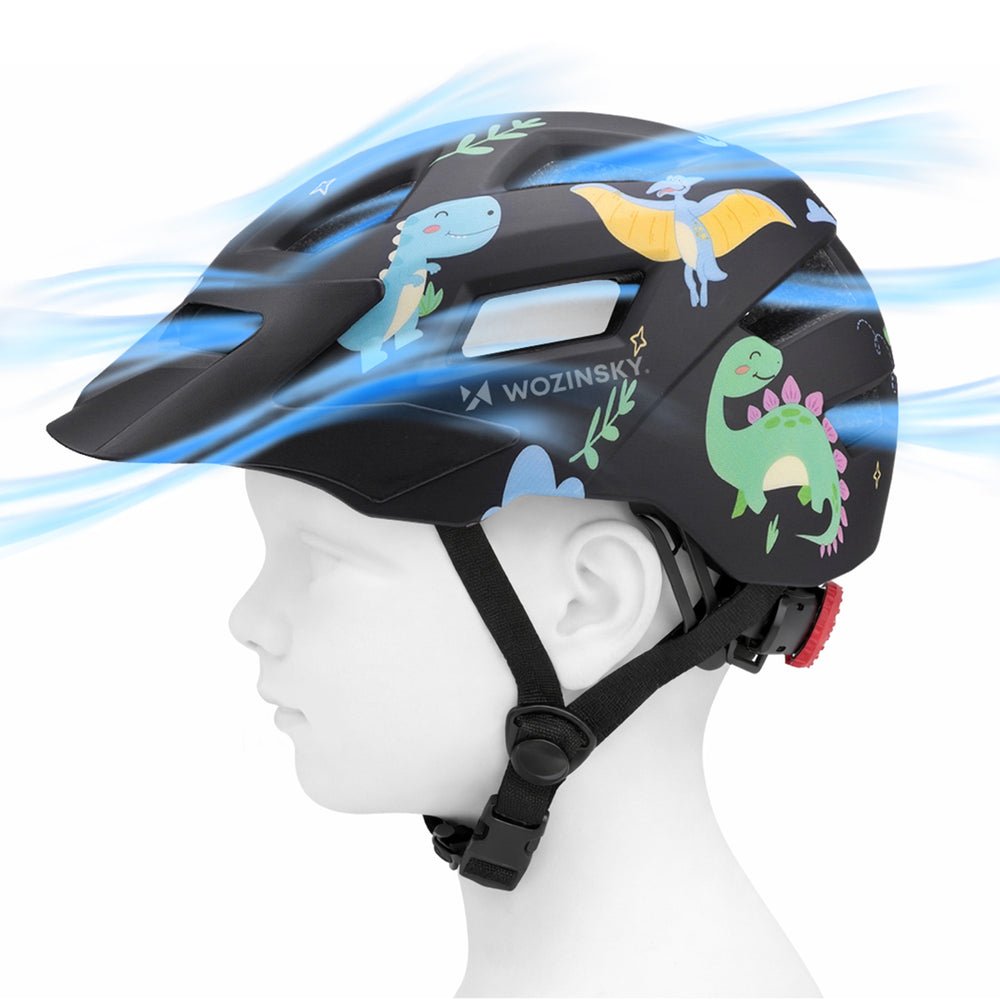 Wozinsky MTB Children's Bike Helmet with Removable Visor S - Black