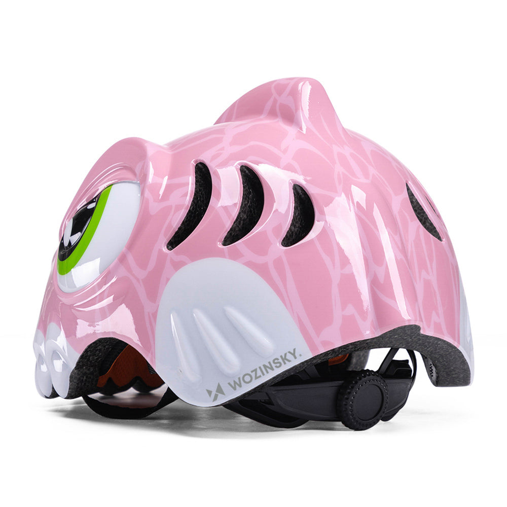 Wozinsky Børnes cykelhjelm Dinosaur mønster S - Pink