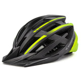 Wozinsky MTB Bike Helmet with Removable Visor and Rear USB Light L - Black and Yellow
