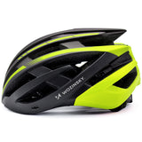 Wozinsky MTB Bike Helmet with Removable Visor and Rear USB Light L - Black and Yellow