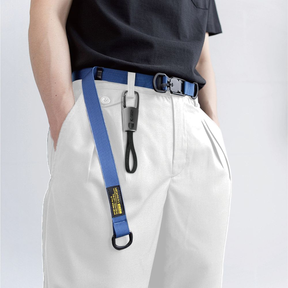 Tech-Protect Ultraboost DNA-kabel med nøglering USB-C PD 60W / 3A - Grå